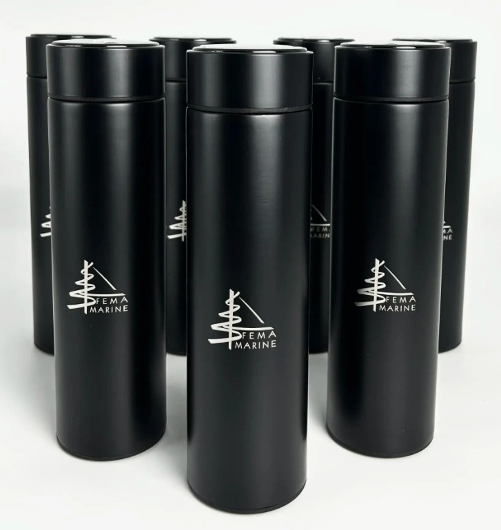 450 ML Isı Derecesi Gösteren Dijital Göstergeli Çelik Termos 406